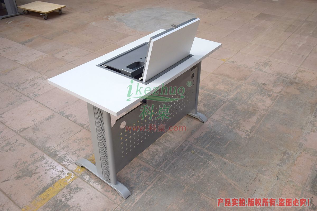 科桌家具,手動翻轉器,單人金屬腳架手動箱體翻轉電腦桌K12-B 科桌家具,翻轉電腦桌,單人金屬腳架手動箱體翻轉電腦桌K12-B.jpg