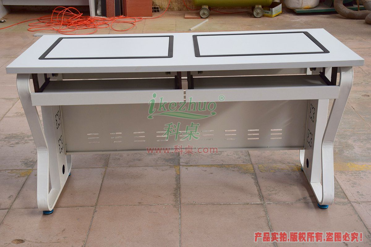 科桌家具,翻轉電腦桌,雙人電腦桌,雙人位金屬腳架帶邊框翻轉電腦桌K16-C 科桌家具,翻轉電腦桌,雙人電腦桌,雙人位金屬腳架帶邊框翻轉電腦桌K16-C